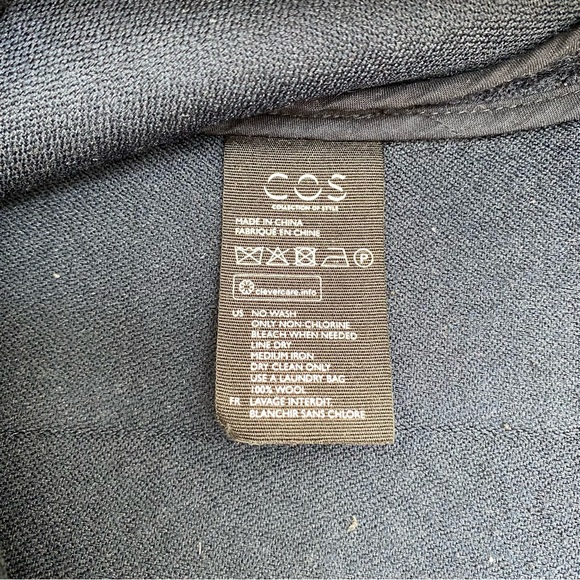 COS Wool Mini Skirt Navy - Picture 7 of 8